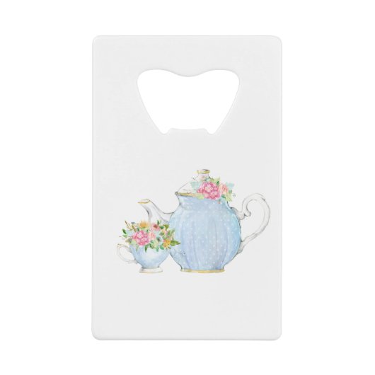 Frühlingstee, Tee, Tee, Blumentee, Blume Geldbeutel Flaschenöffner (Vorderseite)