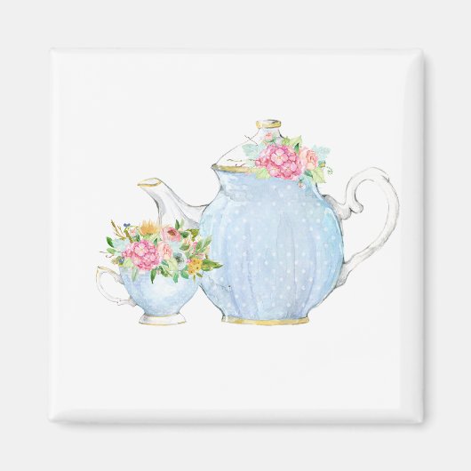 Frühlingstee, Tee, Tee, Blumentee, Blume Magnet (Vorne)