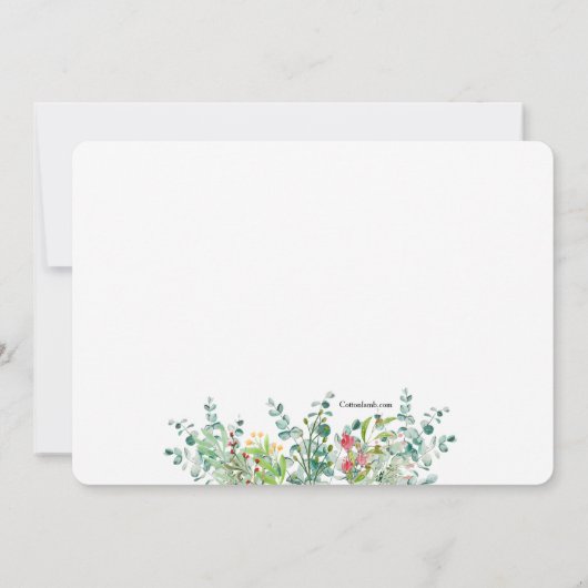 Frühlingsteileinladung Einladung (Rückseite)