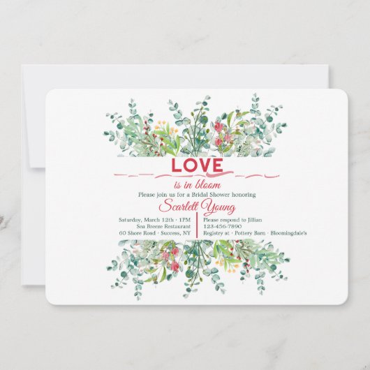 Frühlingsteileinladung Einladung (Vorderseite)