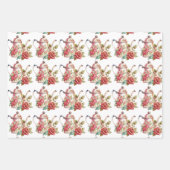 Frühlingsteppi Party Rote Teapots und Rose Geschenkpapier Set (Vorderseite)