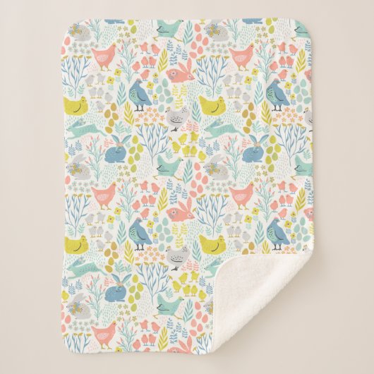 Frühlingstiere Sherpadecke (Vorderseite)