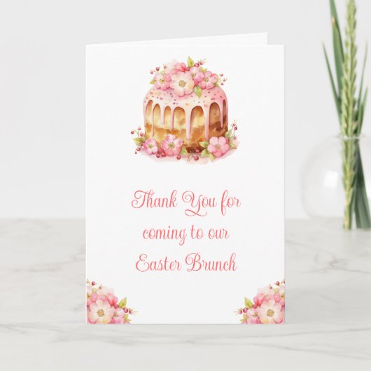 Frühlingstorchen Dankeskarte (Vorderseite)