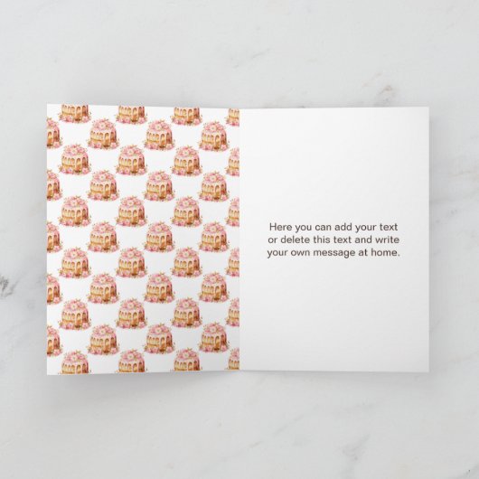 Frühlingstorchen Feiertagskarte (Innenseite)