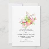 Frühlingstraining Geburtstagsparty Einladung (Rückseite)