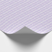 Frühlingstraining Leichte Violette Lila Weißer Zig Geschenkpapier (Ecke)