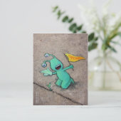 Frühlingstraining Postkarte (Stehend Vorderseite)