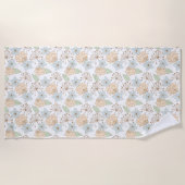 Frühlingstrandhandtuch der Blume Strandtuch (Vorderseite)