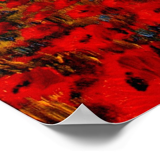 Frühlingstrasse Toskana Poster (Ecke)