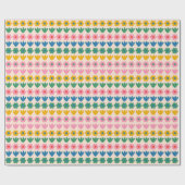 Frühlingstraßen Blume Niedlich und fröhlich Blumen Geschenkpapier (Flach)