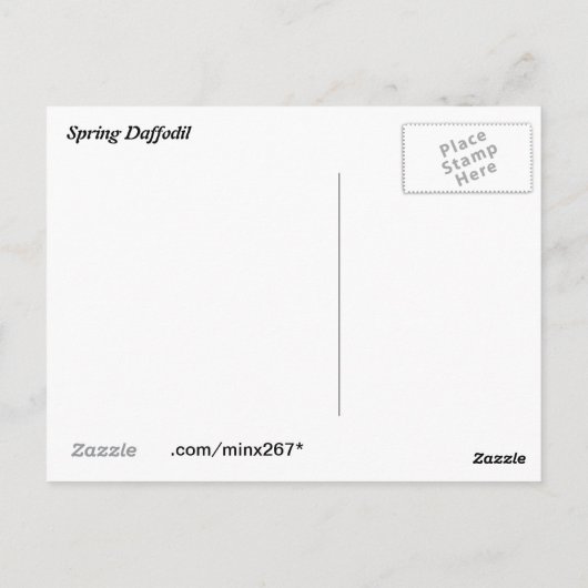 Frühlingstriche Postkarte (Rückseite)