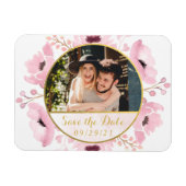 Frühlingstriche Wasserfarben Save the Date Magnet (Horizontal)