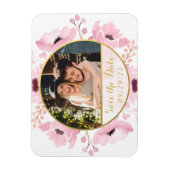 Frühlingstriche Wasserfarben Save the Date Magnet (Vertikal)