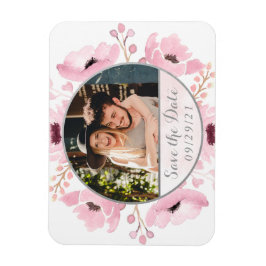 Frühlingstriche Wasserfarben Save the Date Magnet