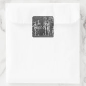 Frühlingstriumph Quadratischer Aufkleber (Tasche)