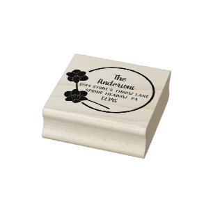 Frühlingstrockner Rundformen Rücksendeadresse Gummistempel