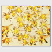 Frühlingstücher blühen Foto Geschenkpapier (Flach)