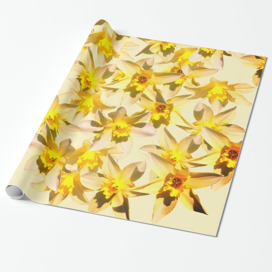 Frühlingstücher blühen Foto Geschenkpapier (Ungerollt)