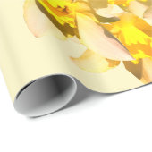 Frühlingstücher blühen Foto Geschenkpapier (Rolleneckpunkt)