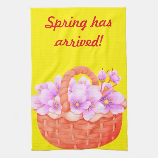 Frühlingstücher Geschirrtuch (Vertikal)