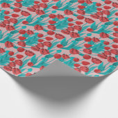 Frühlingstulips, handgezeichnet Blumenmuster Geschenkpapier (Ecke)