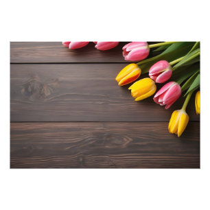 Frühlingstulis für den Valentinstag Fotodruck