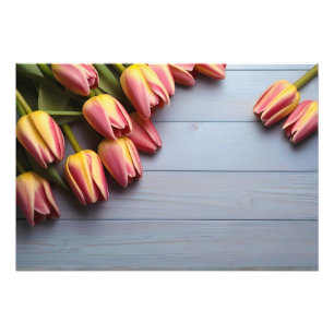Frühlingstulis für den Valentinstag Fotodruck