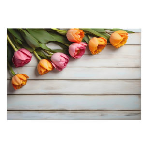 Frühlingstulis für den Valentinstag Fotodruck