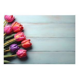 Frühlingstulis für den Valentinstag Fotodruck