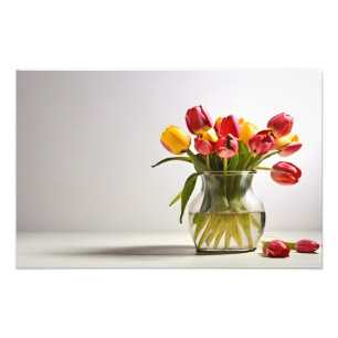 Frühlingstulis für den Valentinstag Fotodruck