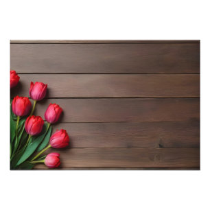 Frühlingstulis für den Valentinstag Fotodruck
