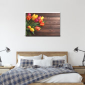Frühlingstulis für den Valentinstag Leinwanddruck (Insitu (Schlafzimmer))