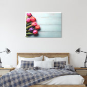 Frühlingstulis für den Valentinstag Leinwanddruck (Insitu (Schlafzimmer))