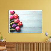 Frühlingstulis für den Valentinstag Leinwanddruck (Insitu (Wohnzimmer))