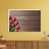 Frühlingstulis für den Valentinstag Leinwanddruck (Insitu (Wohnzimmer))