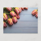 Frühlingstulis für den Valentinstag Postkarte (Vorderseite)