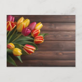 Frühlingstulis für den Valentinstag Postkarte (Vorderseite)