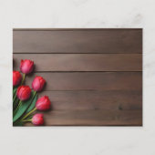 Frühlingstulis für den Valentinstag Postkarte (Vorderseite)