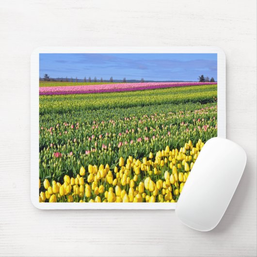 Frühlingstulpenfeld Mousepad (Mit Mouse)