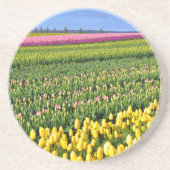 Frühlingstulpenfeld Untersetzer (Vorne)