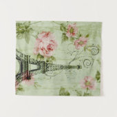 Frühlingstwinzige, rosa, blumengeschmückte Perisei Wandteppich (Vorderseite (Horizontal))