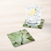 Frühlingsukkulent Rechteckiger Pappuntersetzer (Vor Ort)