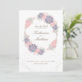 Frühlingsukkulturen, die das Datum speichern Save The Date (Stehend Vorderseite)