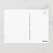 Frühlingsurlaub Daffodie Postkarte (Rückseite)