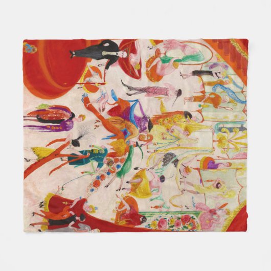 Frühlingsverkauf in Bendel's von Florine Stettheim Fleecedecke (Vorderseite (Horizontal))