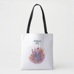 Frühlingsvillen floral tasche