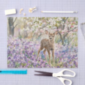 Frühlingsvioletter Phlox und Rehkitz Seidenpapier (Handwerk)