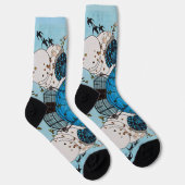 FRÜHLINGSVÖGEL / ART DECO MODE KOSTÜMDESIGNER SOCKEN (Rechts)