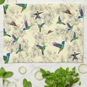 Frühlingsvögel Flying Kitchen Handtuch - Ihre Farb (Gefaltet)