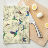 Frühlingsvögel Flying Kitchen Handtuch - Ihre Farb (Viertel Falte)